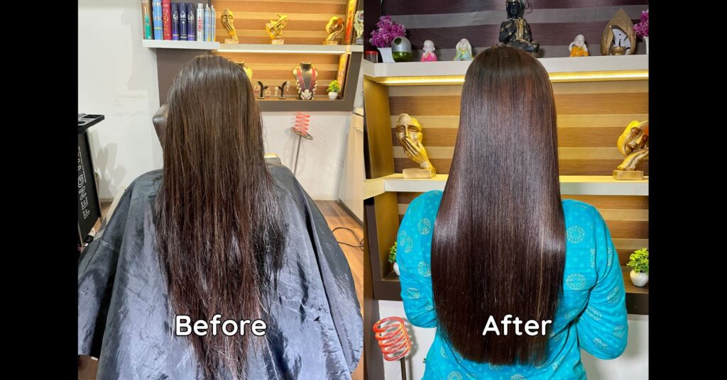 Hair smoothing treatment at Jabalpur parlour