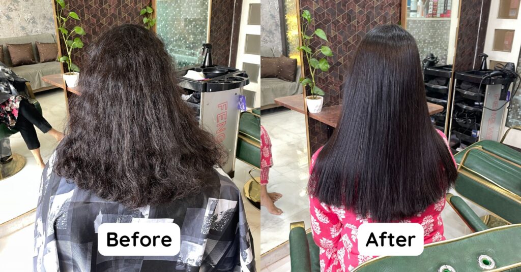 Nanoplastia smoothing treatment in Jabalpur salon