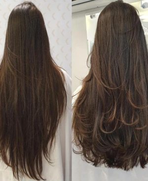 steps hair cut
